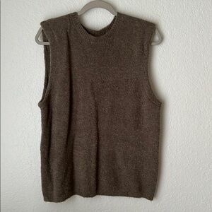 Zara Sweater Vest. New. Brown/Taupe